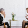 Psychologist and patient in conversation